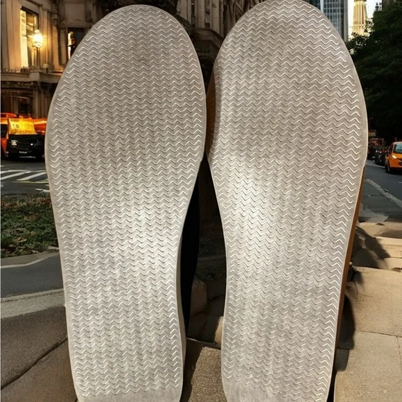 The Row Marie H Black and White Slip-On Sneakers - Picture 2 of 6